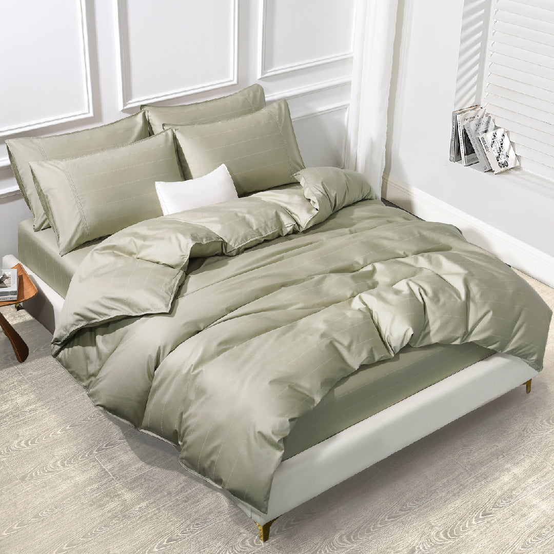 Jean Perry Clino Fitted Bedsheet Set -  100% Combed Cotton Sateen (1200TC) B3/B4