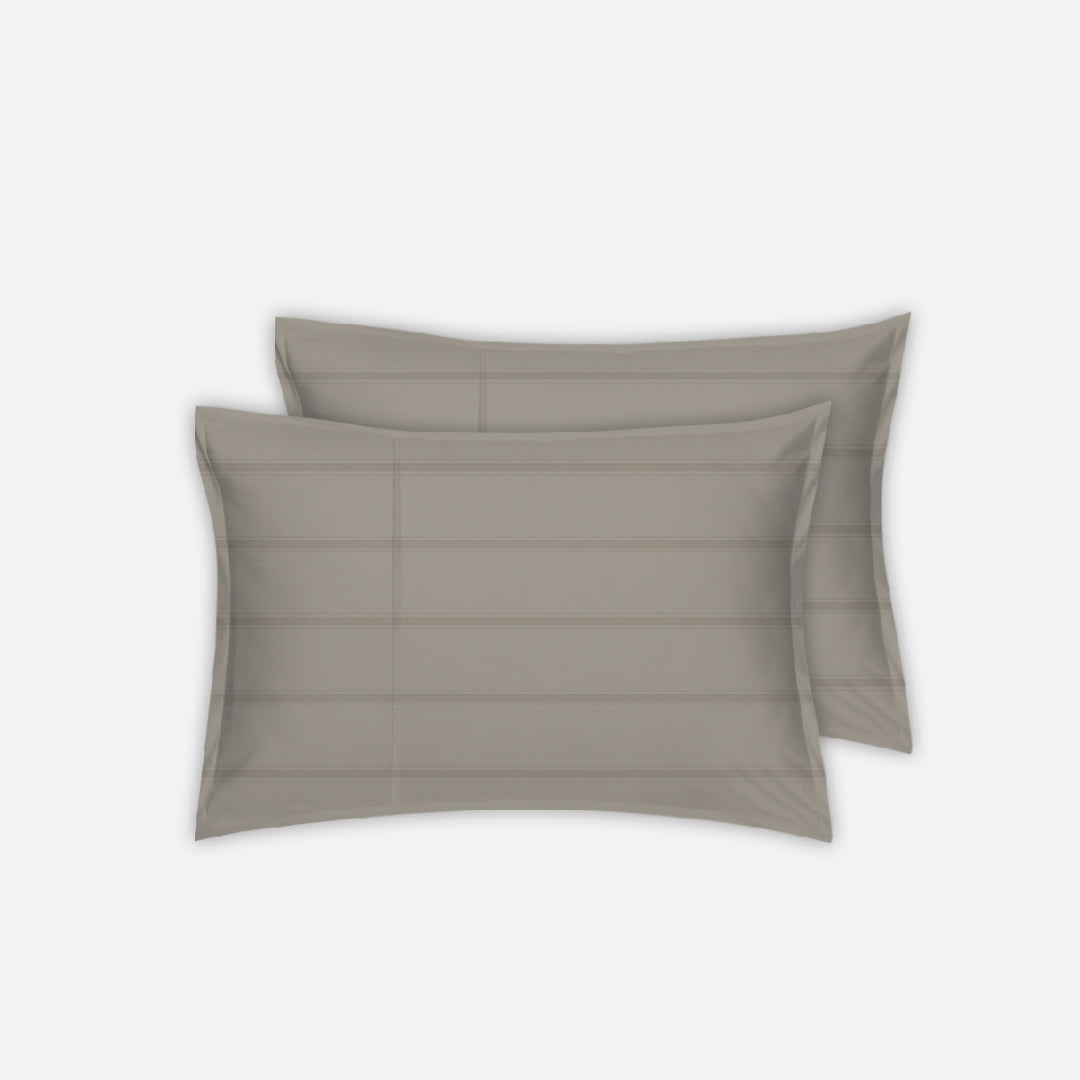 Ann Taylor 100% Combed Cotton Sateen Modern Ease 2pcs Pillow Case - 980TC B2