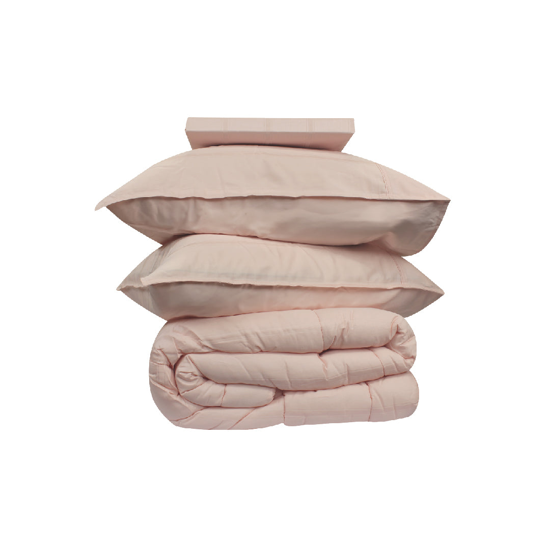 Ann Taylor 100% Combed Cotton Sateen Modern Ease Fitted Bedsheet Set -  980TC