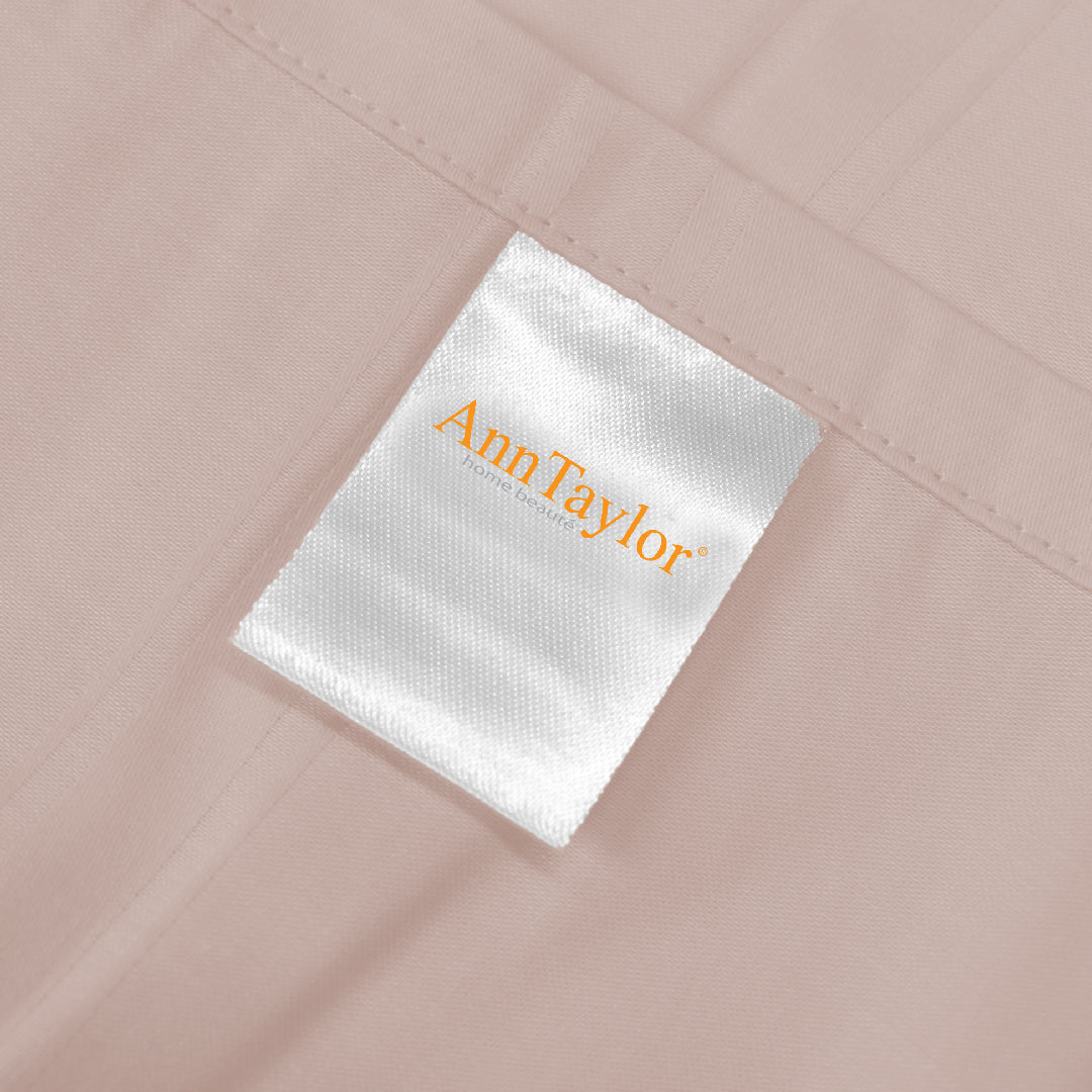 Ann Taylor 100% Combed Cotton Sateen Modern Ease 1pc Bolster Case - 980TC