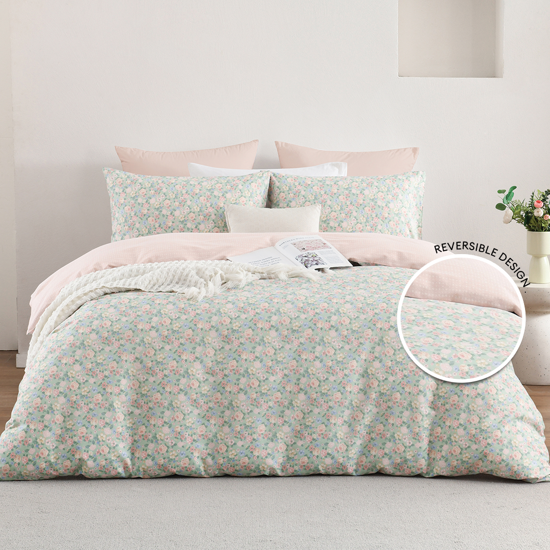 Ann Taylor Cotton Dream Comforter Set - 100% Combed Cotton Sateen (Queen/King)