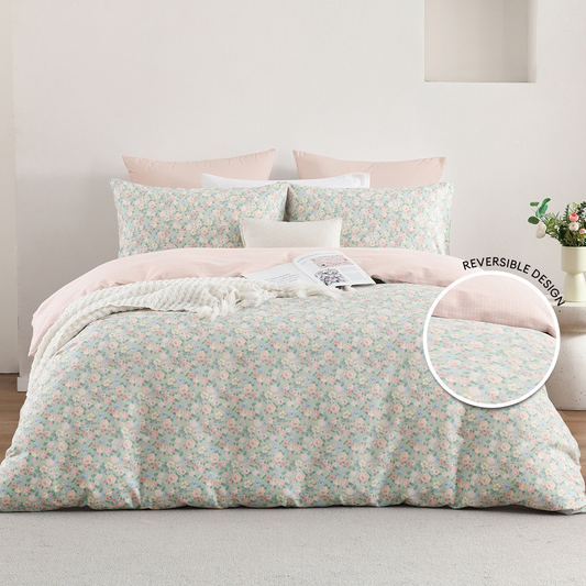 Ann Taylor Cotton Dream Fitted Bedsheet Set -  100% Combed Cotton Sateen  (Queen/King)