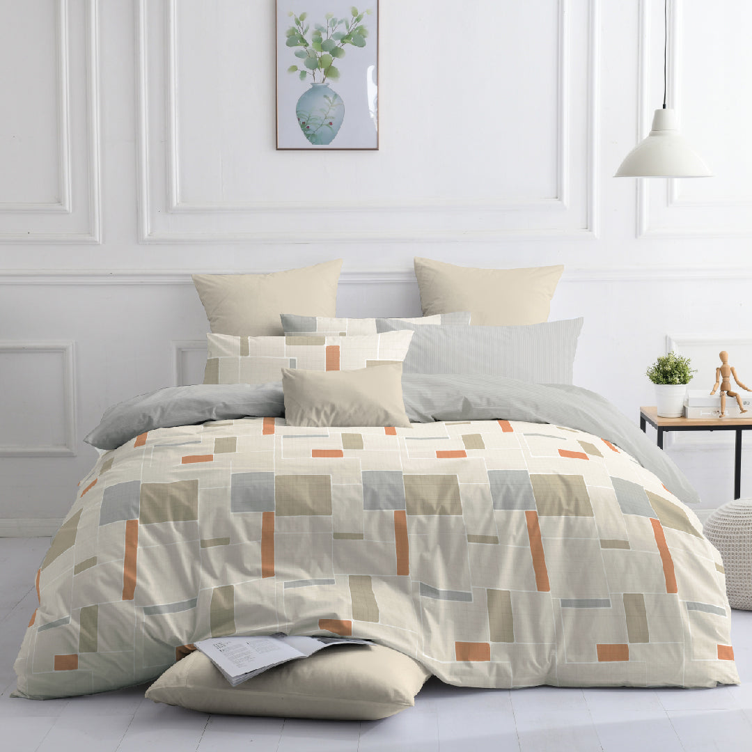 Novelle Serene Fitted Bedsheet Set - Cotton Non-Iron (Single/Queen/King) B2/B3