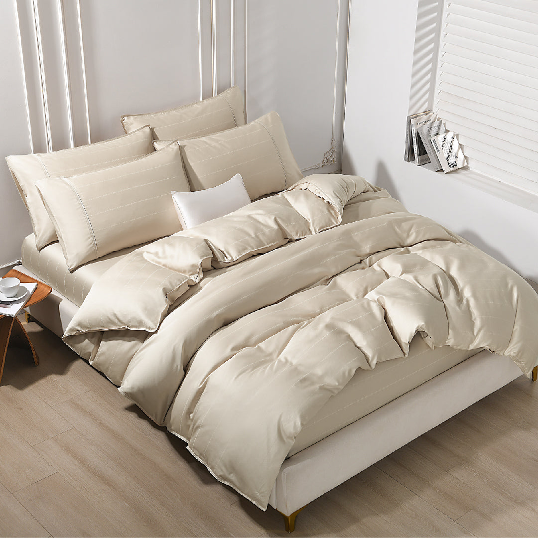 Jean Perry 100% Combed Cotton Sateen Clino Fitted Bedsheet Set B2- 1000TC