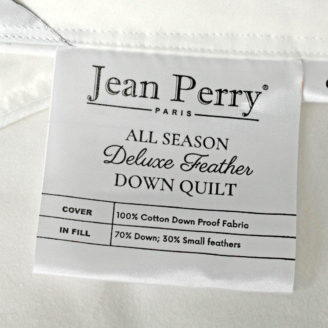 Jean Perry Season Deluxe Feather Down White Quilt
