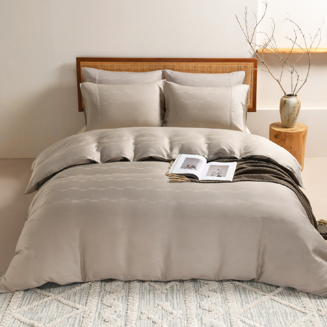 Jean Perry TENCEL™ with Bamboo Charcoal Blended Revin Fitted Bedsheet Set - 1270TC (Queen/King) B3/B4