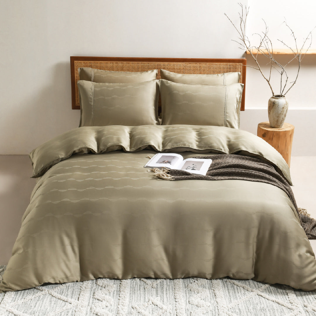 Jean Perry TENCEL™ with Bamboo Charcoal Blended Revin Fitted Bedsheet Set - 1270TC (Queen/King) B3/B4