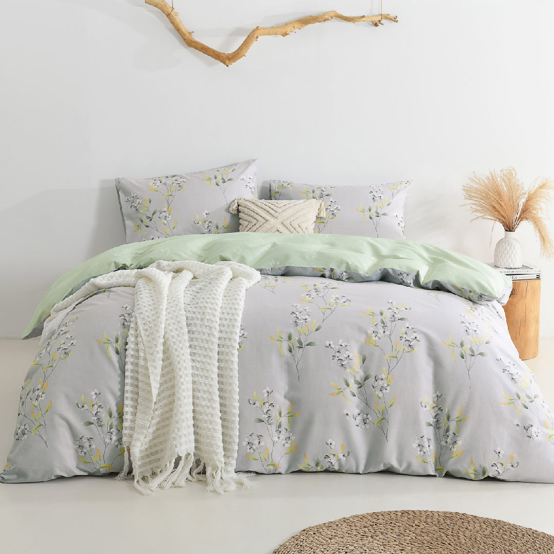 Jean Perry Dallas Quilt Cover Set - COTTON USA™ 1100TC (Super Single/ Queen/ King)