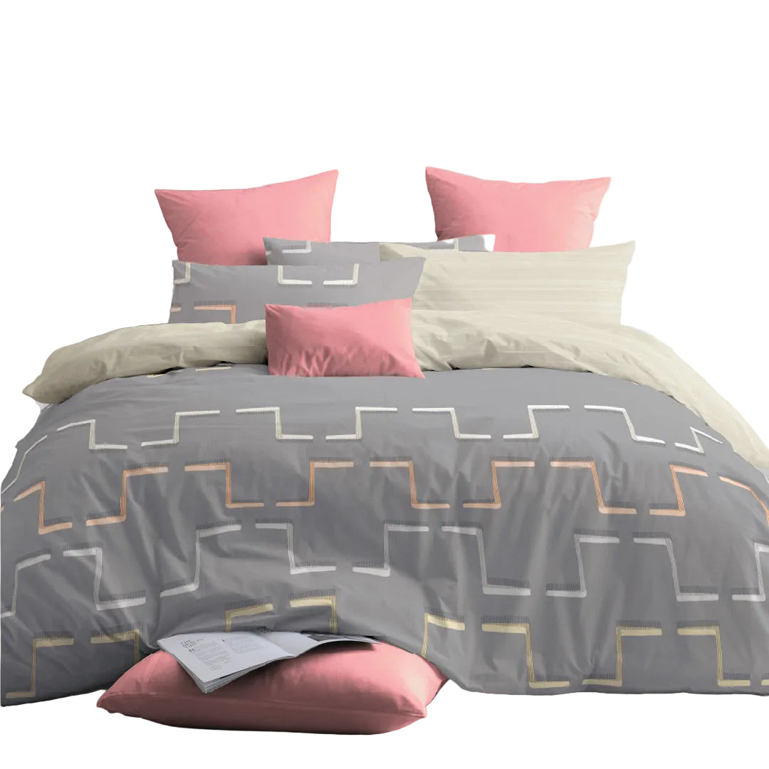 Novelle Serene Fitted Bedsheet Set | Cotton Non-Iron 900TC
