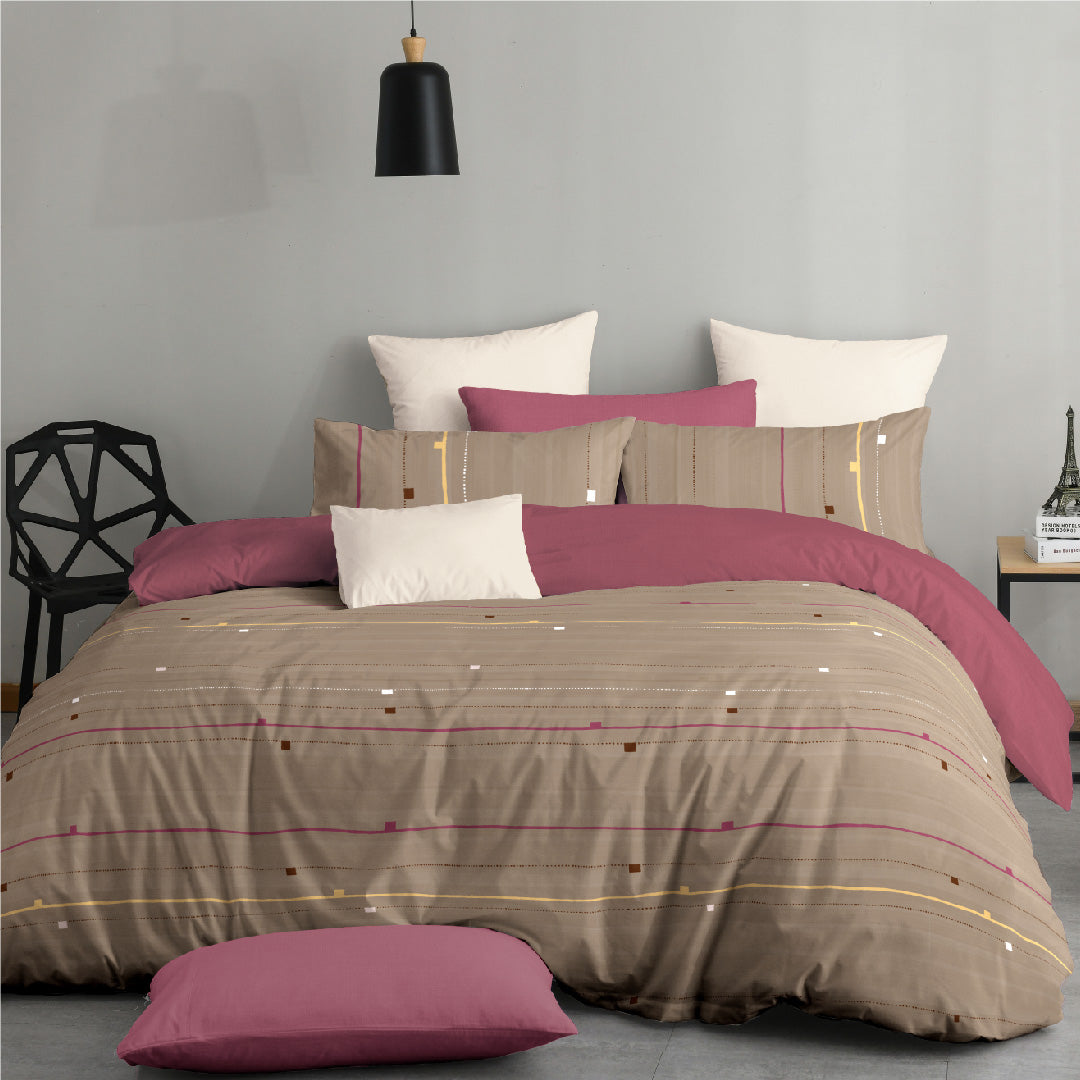 Novelle Serene Fitted Bedsheet Set - Cotton Non-Iron (Single/Queen/King) B2/B3