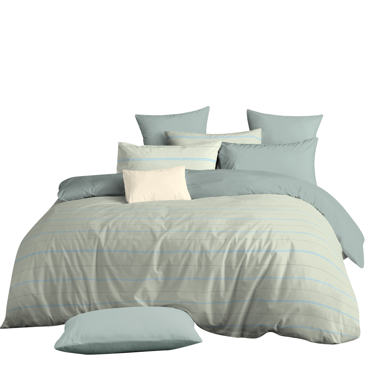 Novelle Pure Cotton Fitted Bedsheet Set | 100% Cotton 950TC