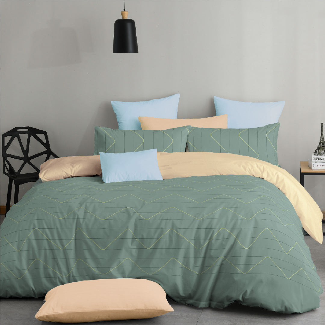 Novelle Serene Fitted Bedsheet Set - Cotton Non-Iron (Single/Queen/King) B2/B3