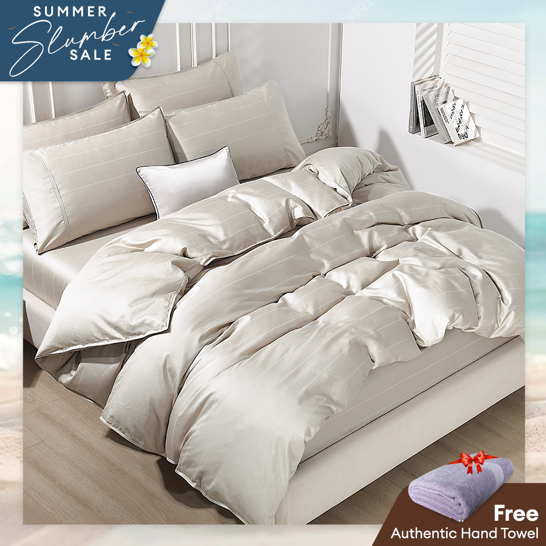 Jean Perry 100% Combed Cotton Sateen Clino Fitted Bedsheet Set B2- 1000TC