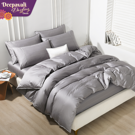 Jean Perry 100% Combed Cotton Sateen Clino Fitted Bedsheet Set B2- 1000TC