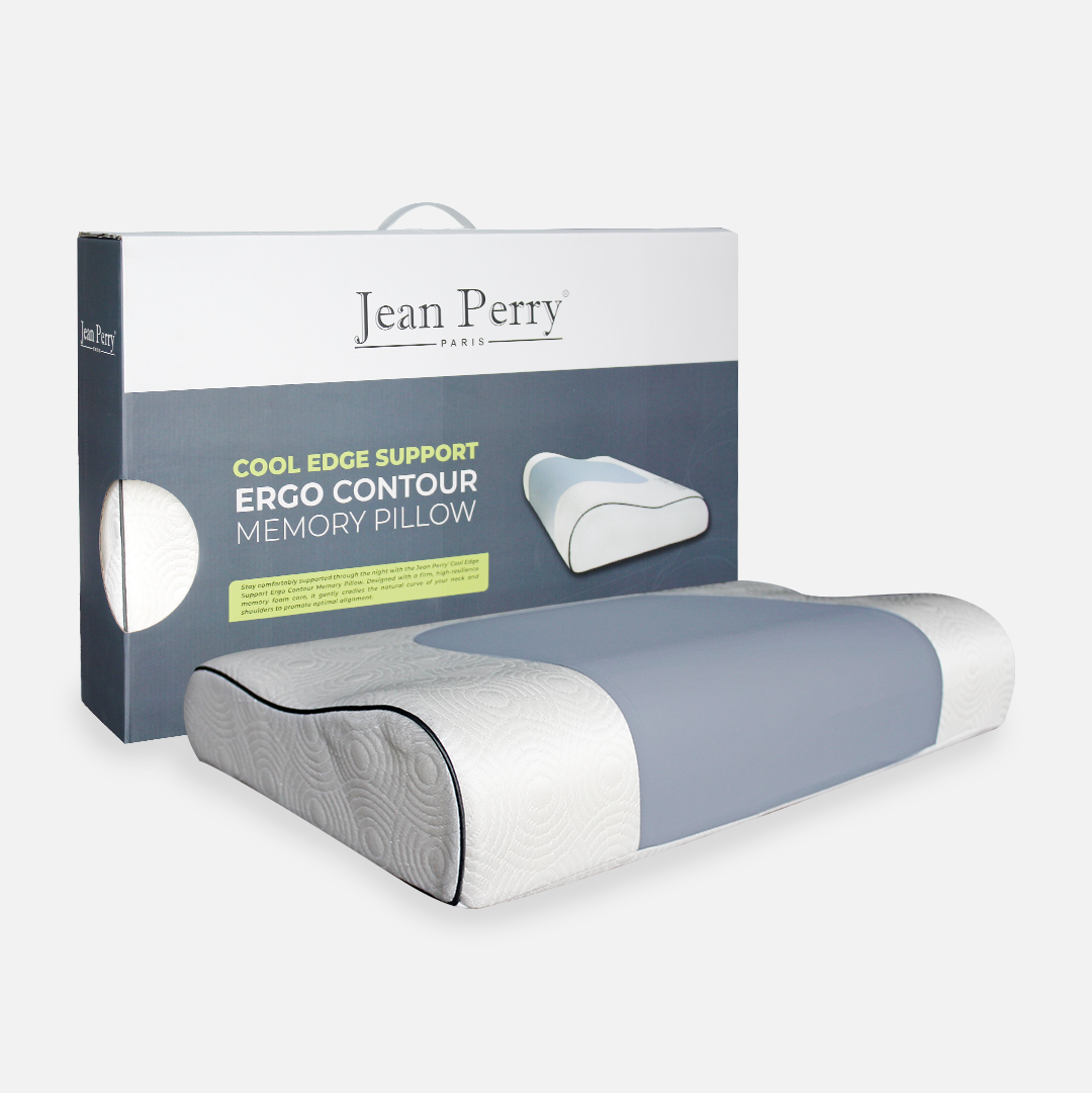 Jean Perry Cool Edge Support Memory Pillow | Ergo Contour