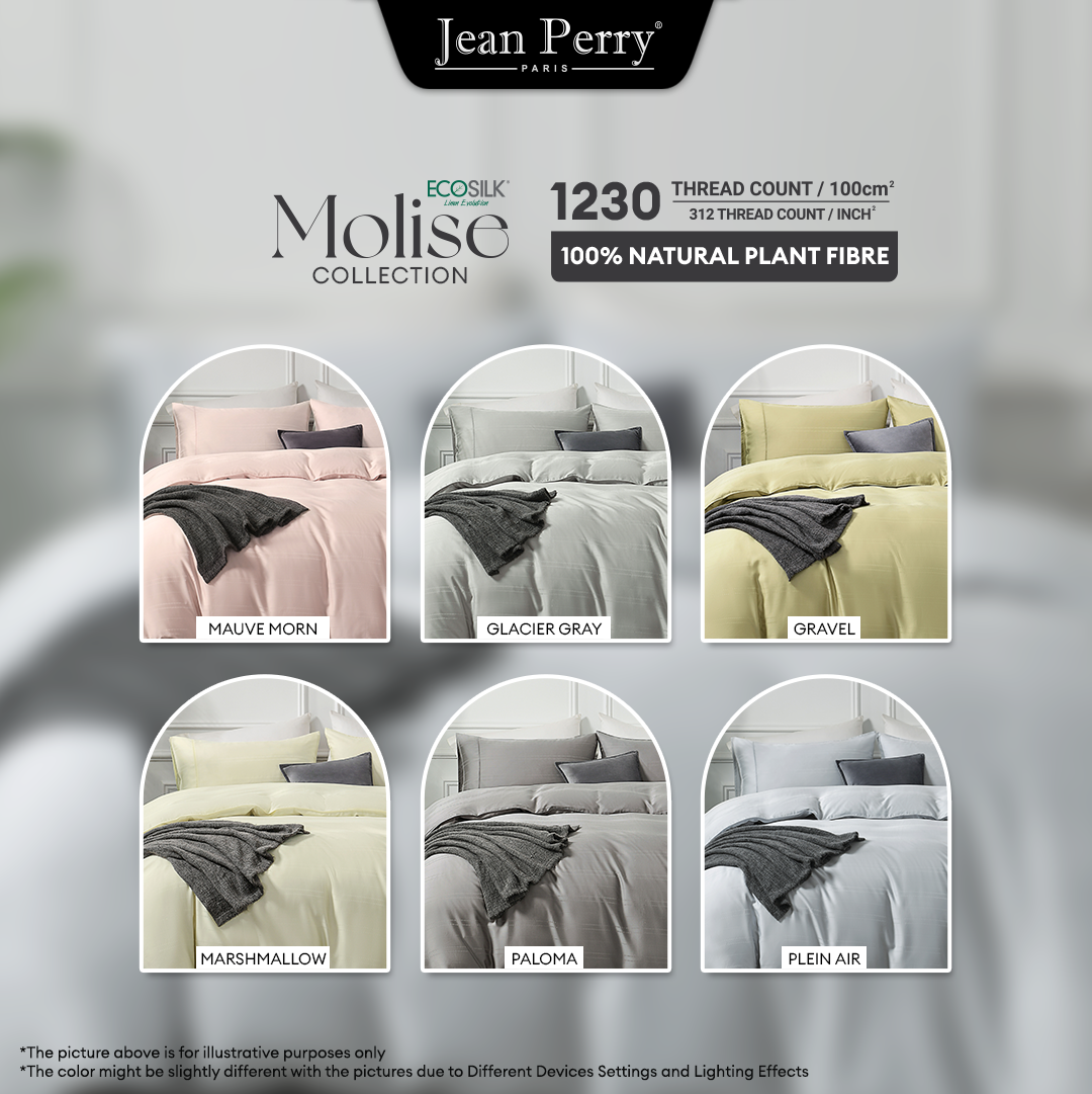 Jean Perry EcoSilk® Molise Fitted Bedsheet Set | 100% Natural Plant Fiber 1230TC