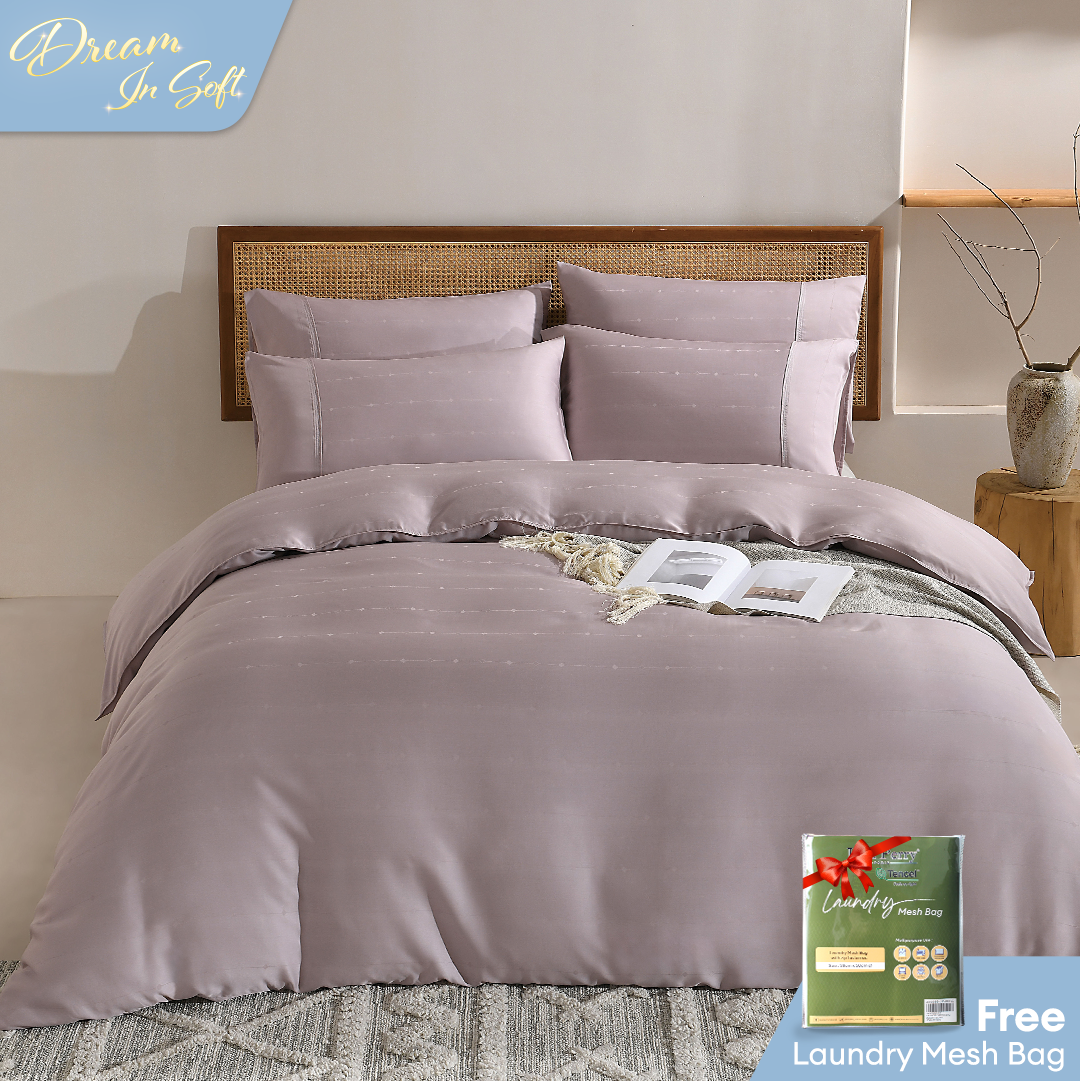 Jean Perry TENCEL™ with Bamboo Charcoal Blended Revin Fitted Bedsheet Set - 1200TC (Queen/ King) B2