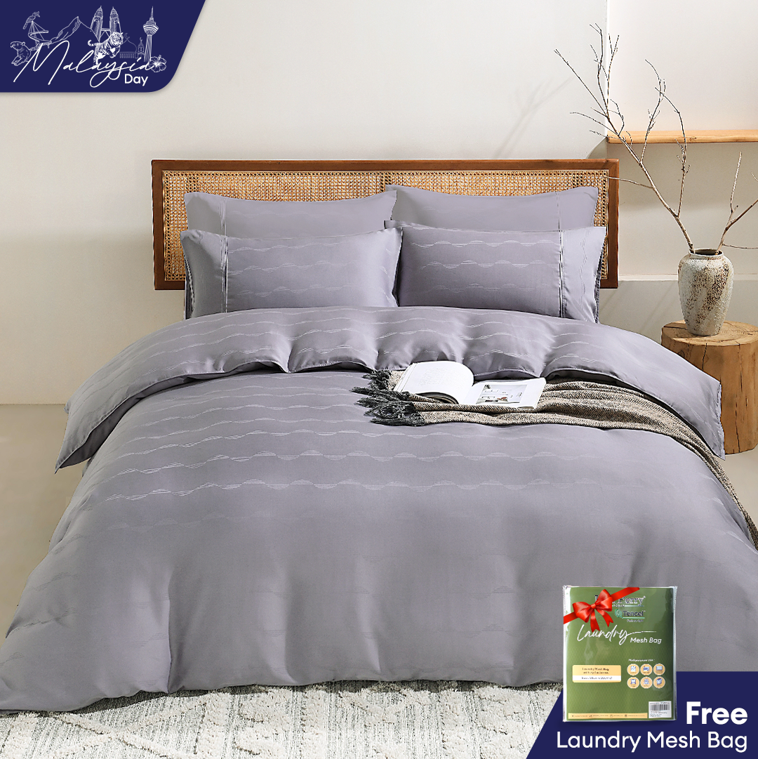 Jean Perry TENCEL™ with Bamboo Charcoal Blended Revin Fitted Bedsheet Set - 1270TC (Queen/King) B3/B4