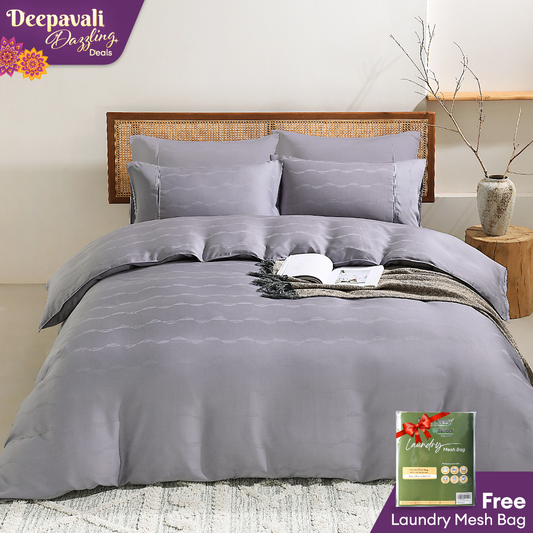 Jean Perry TENCEL™ with Bamboo Charcoal Blended Revin Fitted Bedsheet Set - 1270TC (Queen/King) B3/B4