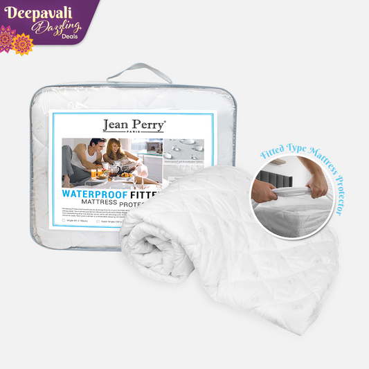 Jean Perry Waterproof Fitted Mattress Protector - 40cm