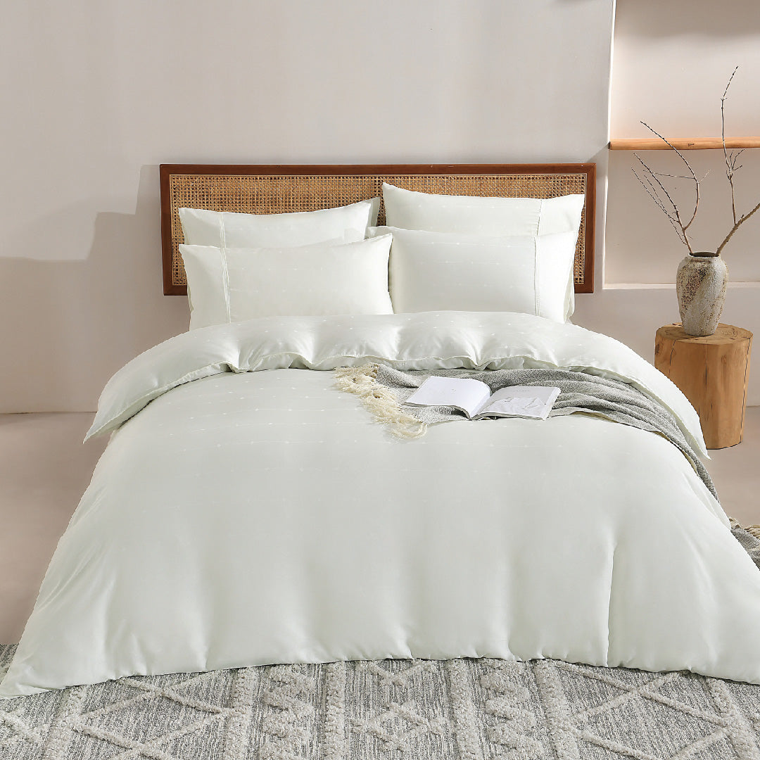 Jean Perry TENCEL™ with Bamboo Charcoal Blended Revin Fitted Bedsheet Set - 1200TC (Queen/ King) B2