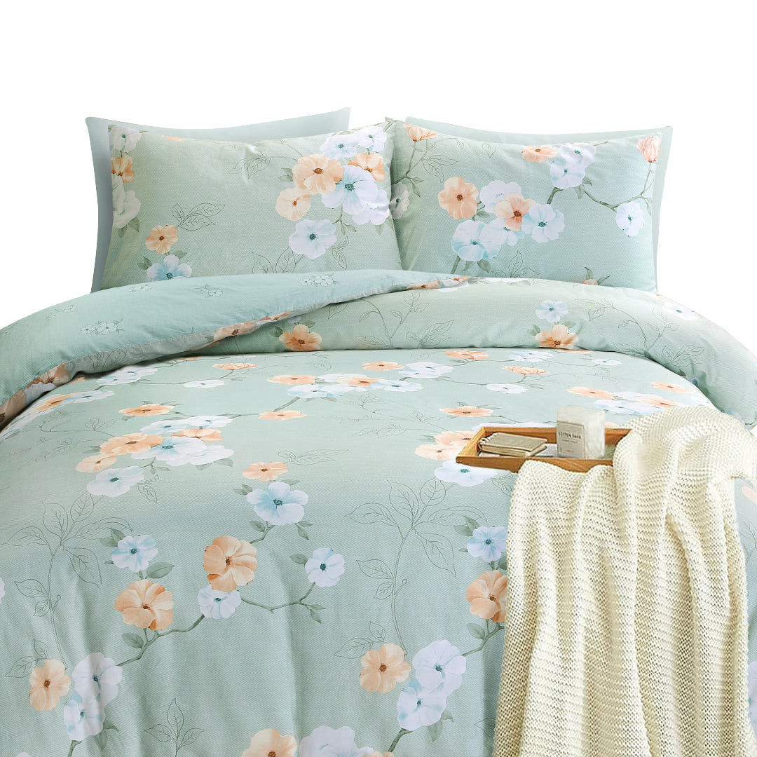 Jean Perry Marino Quilt Cover Set - 100% Combed Cotton Sateen 950TC (Queen/King) B4 B5