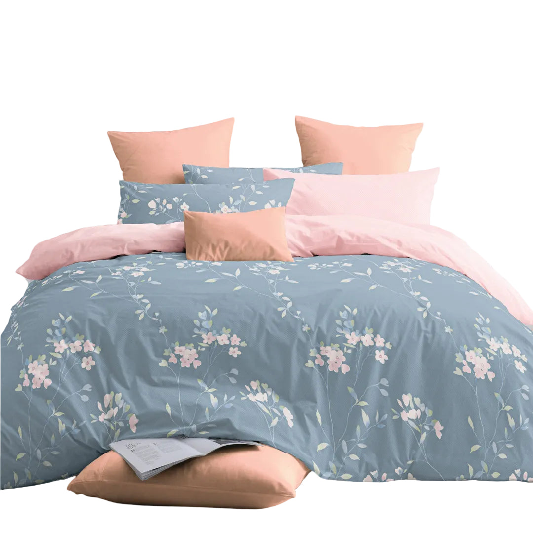 Novelle Serene Fitted Bedsheet Set | Cotton Non-Iron 900TC