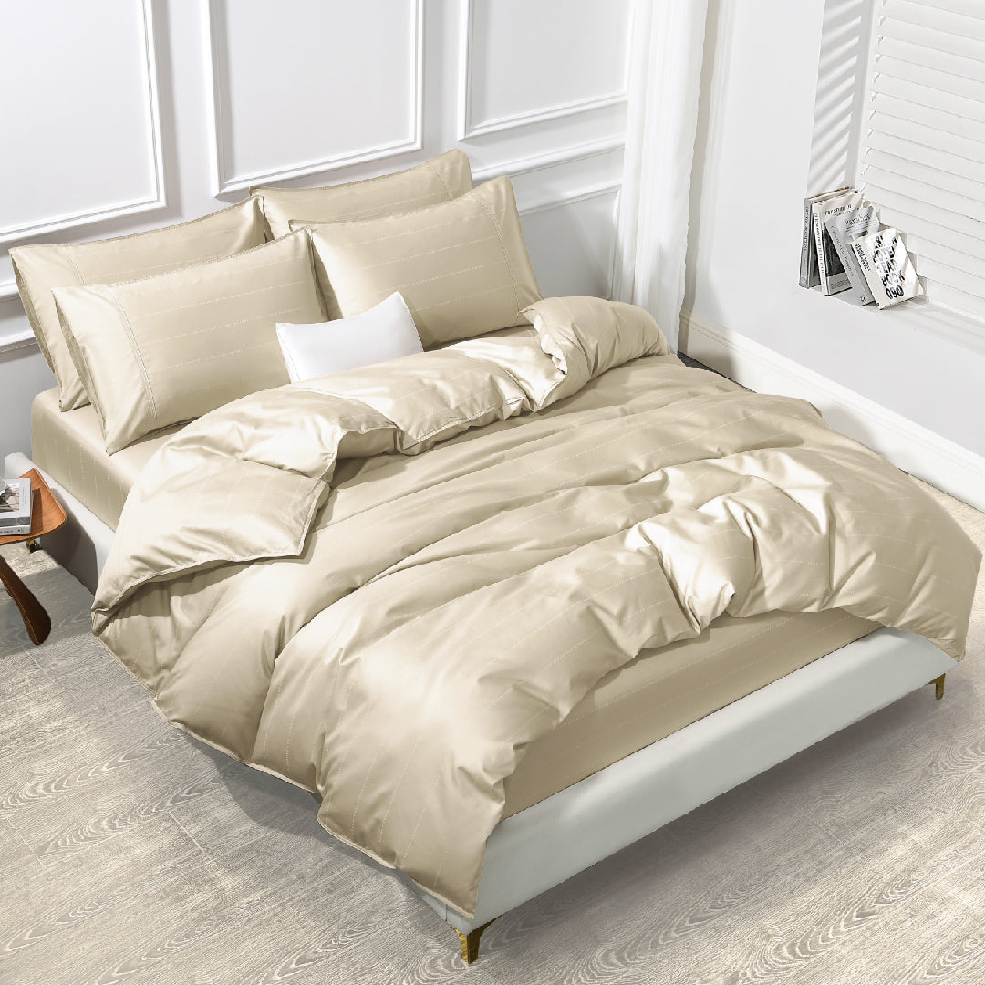 Jean Perry Clino Fitted Bedsheet Set -  100% Combed Cotton Sateen (1200TC) B3/B4