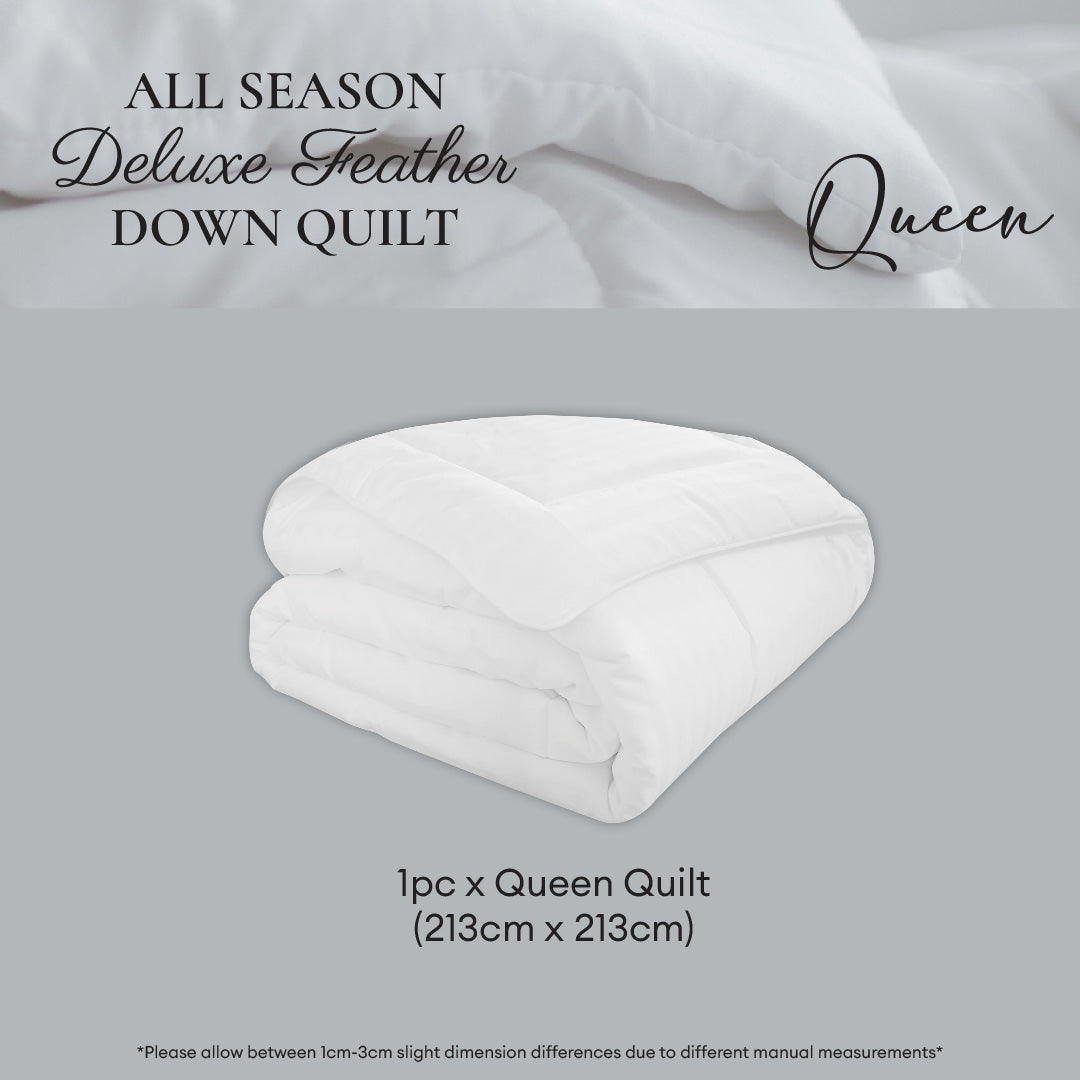 Jean Perry Season Deluxe Feather Down White Quilt