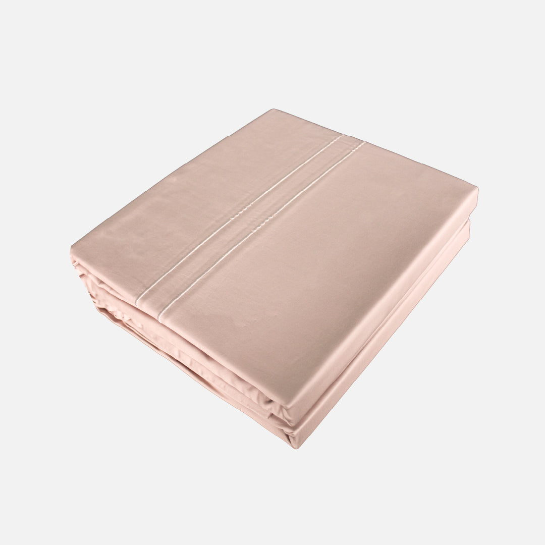 Jean Perry Hotel Series Embroidery Quilt Cover Set | 100% Combed Cotton Sateen