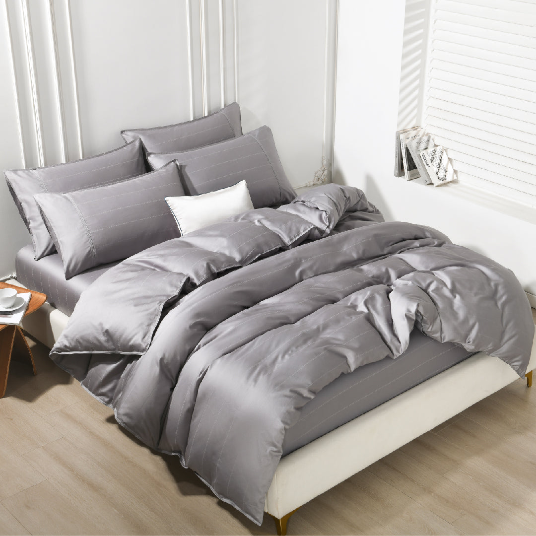 Jean Perry 100% Combed Cotton Sateen Clino Fitted Bedsheet Set B2- 1000TC