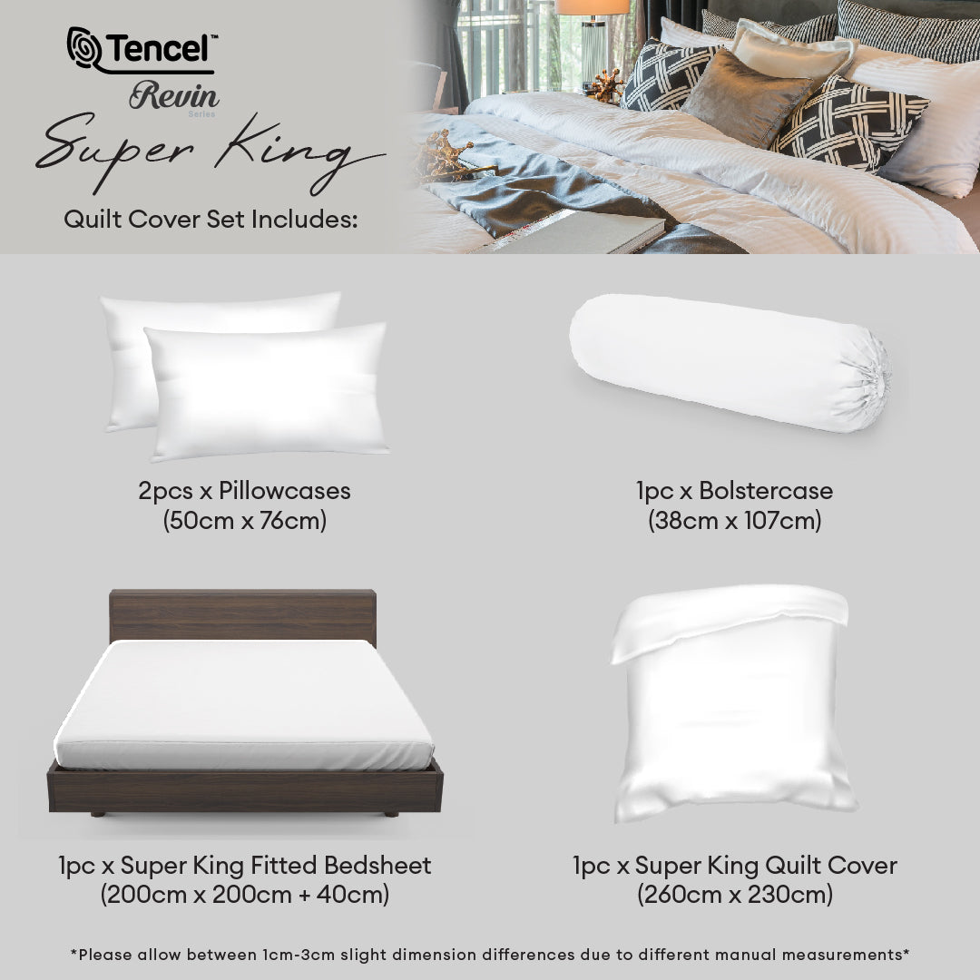Jean Perry TENCEL™ Revin Quilt Cover Set | TENCEL™ with Bamboo Charcoal Blended 1270TC