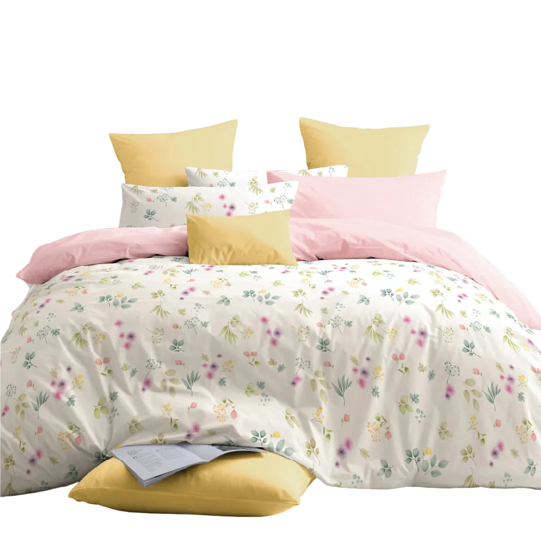 Novelle Serene Fitted Bedsheet Set | Cotton Non-Iron 900TC