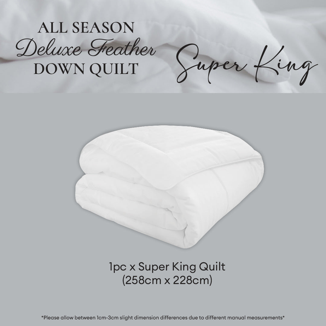 Jean Perry Season Deluxe Feather Down White Quilt