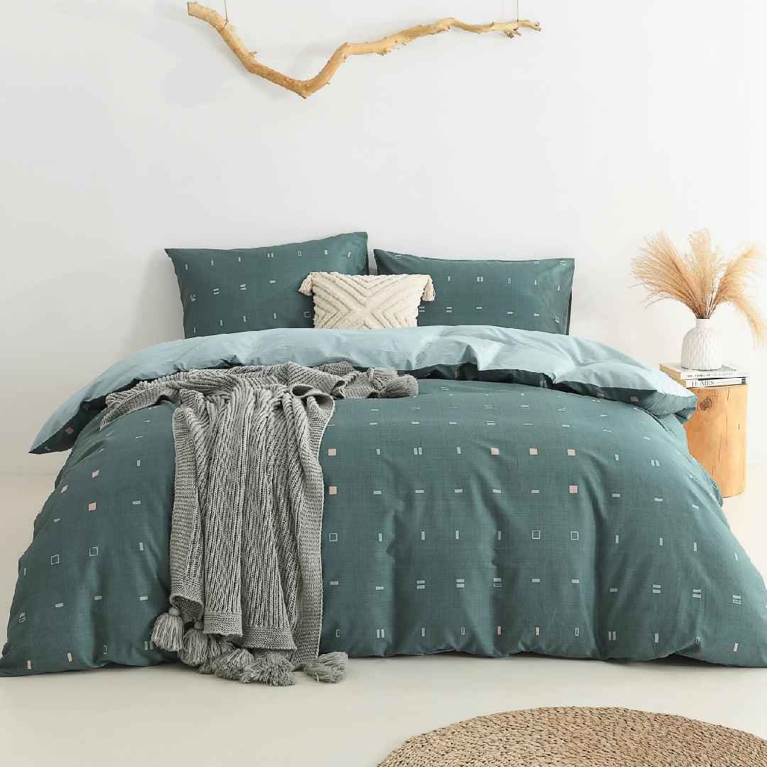 Jean Perry Dallas Quilt Cover Set - COTTON USA™ 1100TC (Super Single/ Queen/ King)