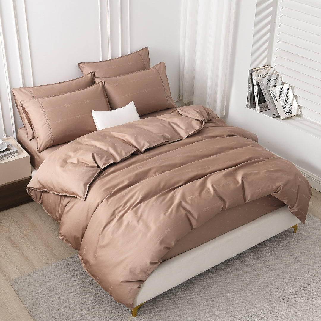 Jean Perry Clino Fitted Bedsheet Set - 100% Combed Cotton Sateen (1200TC) B3/B4