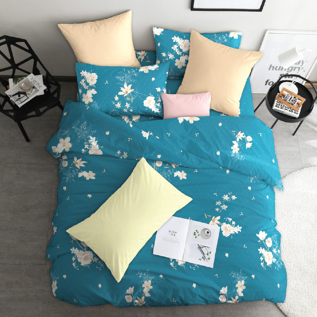 Bedtalk Super Soft Yarn Cannes Collection Fitted Bedsheet Set - 700TC