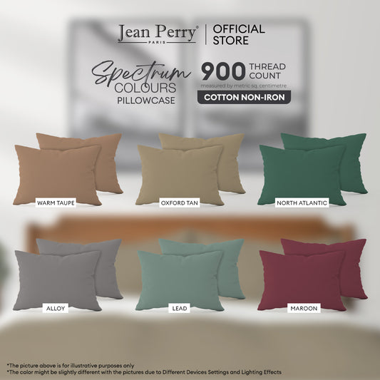 Novelle Cotton Non-Iron Spectrum Colours 2 pcs Pillow Case - 900TC B8