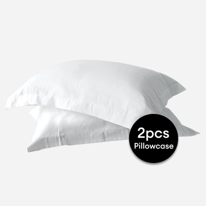 Jean Perry 100% Combed Cotton Sateen Hotel Series Luxury White 2pcs Pillow Case - 1000TC