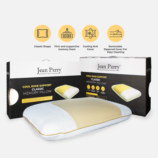 Jean Perry Cool Edge Support Memory Pillow | Classic
