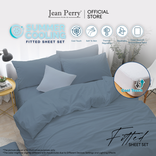 Jean Perry Summer Cooling Bedsheet Set - (Single/ Queen/ King)