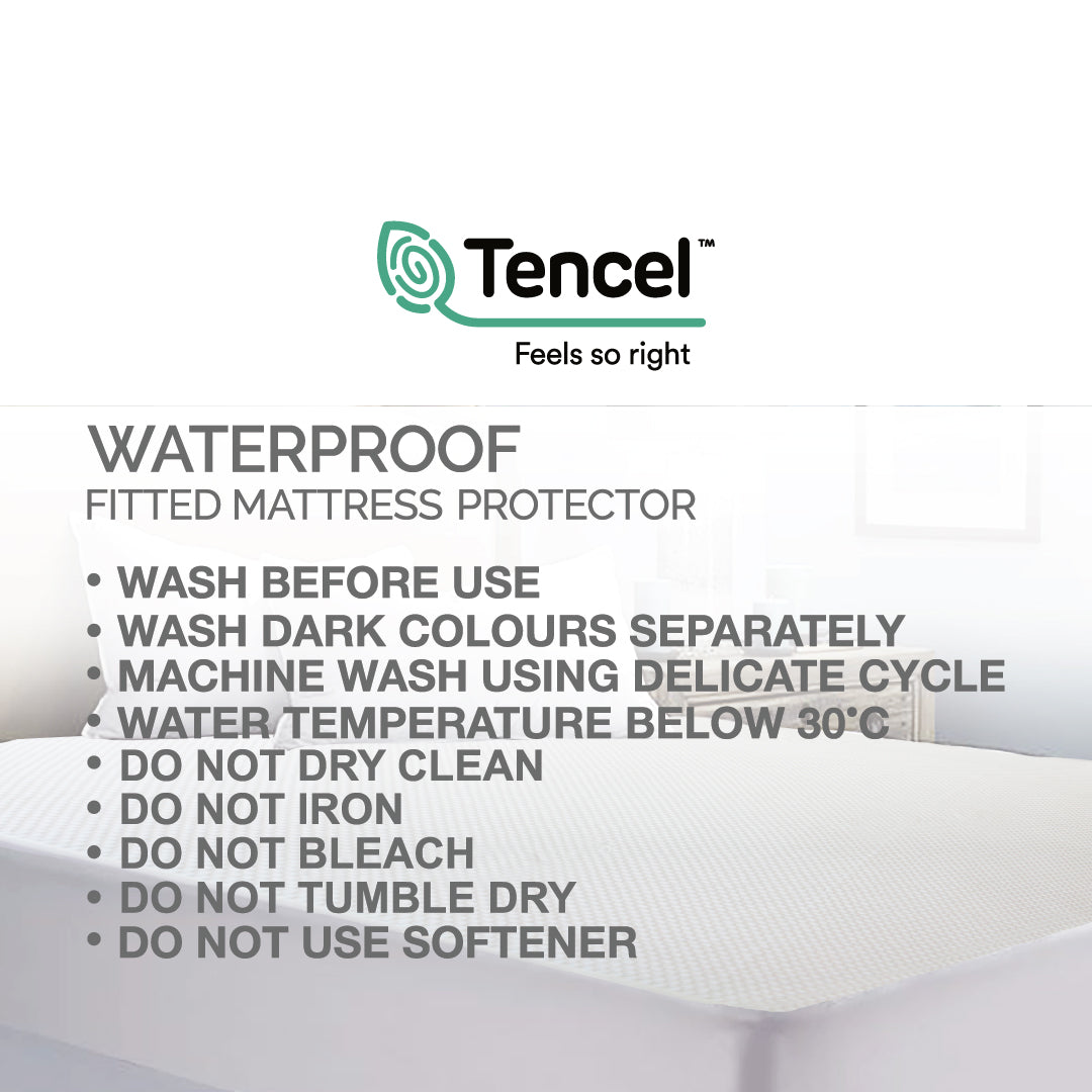 Jean Perry Tencel Waterproof Fitted Mattress Protector