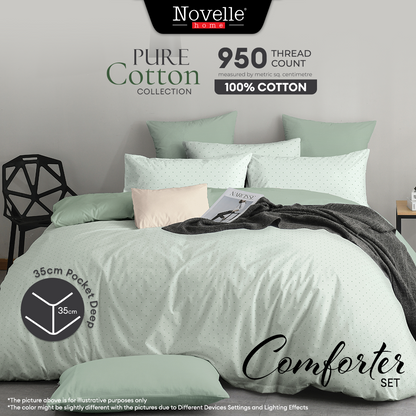 Novelle Pure Cotton Comforter Set - 100% Cotton 950TC (Queen/ King) B5/7