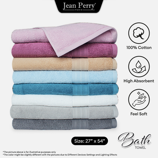 [Online Exclusive] Jean Perry Hudson Bath Towel | 100% Cotton  (27" x 54")