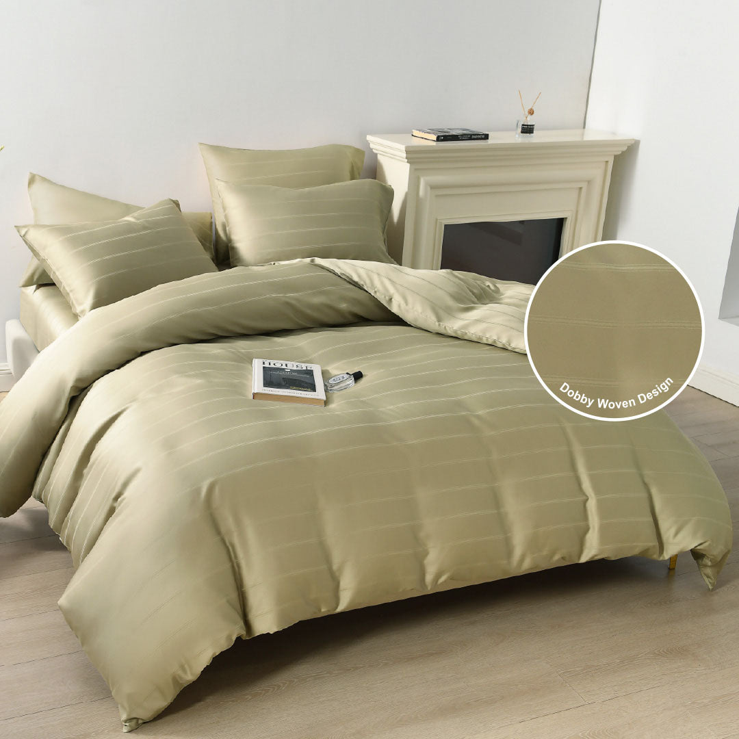 Jean Perry 100% TENCEL™  Valence Fitted Bedsheet Set - (Super Single/Queen/King) B3