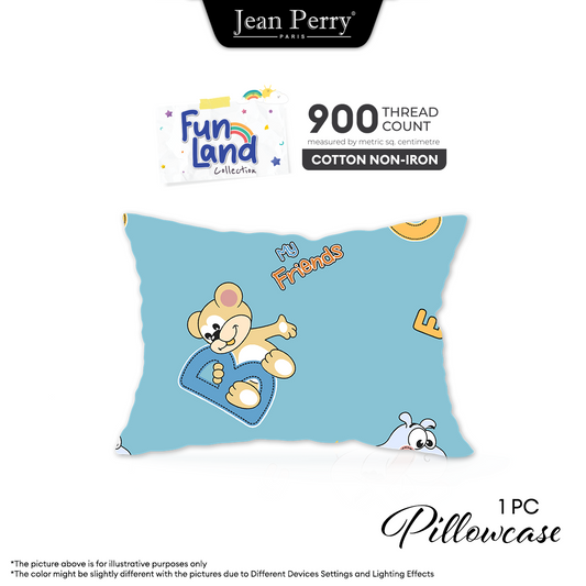 Jean Perry Fun Land 1pc Pillowcase | Cotton Non-Iron