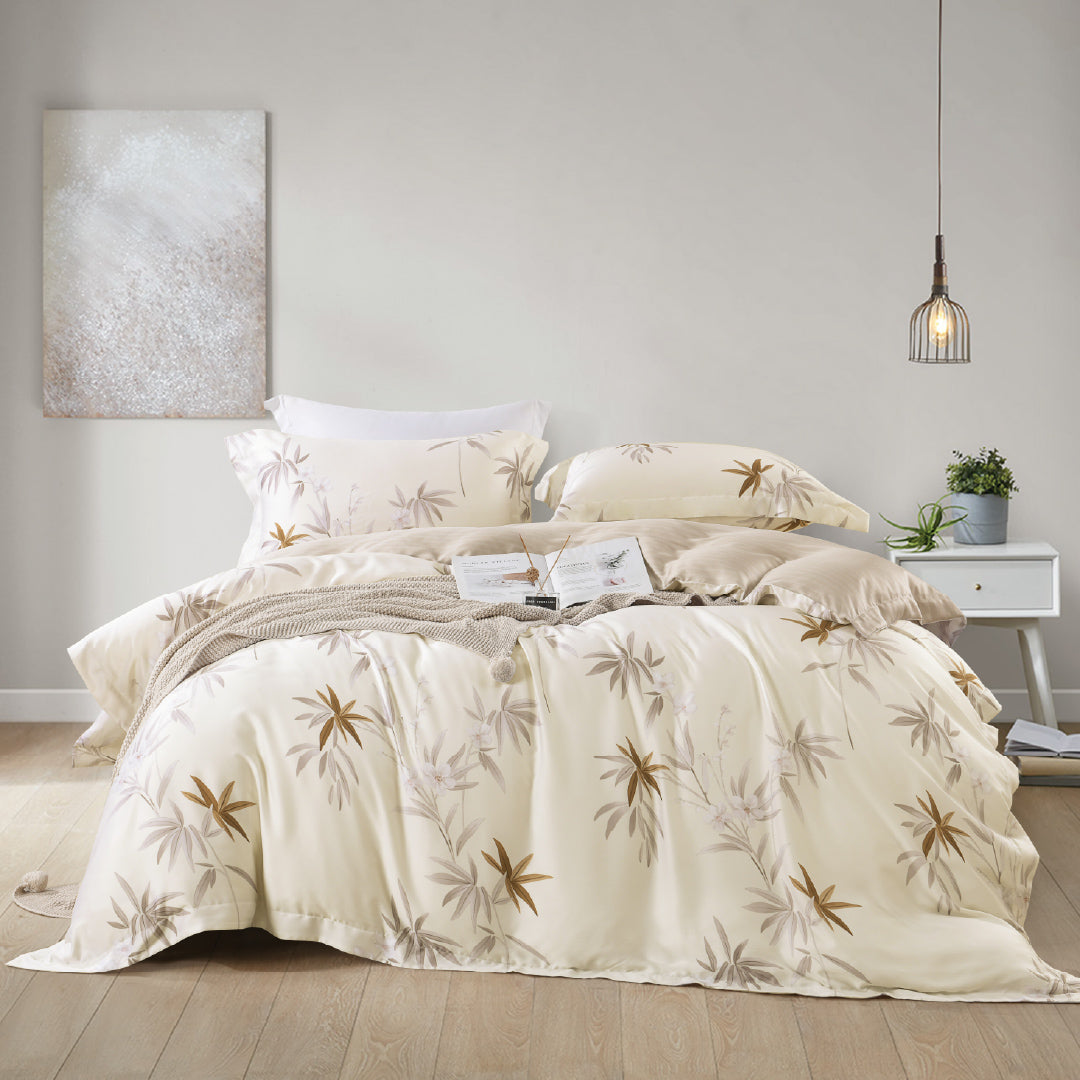 Jean Perry Alexine Quilt Cover Set - 100% TENCEL™  1200TC (Queen/King/Super King) B6