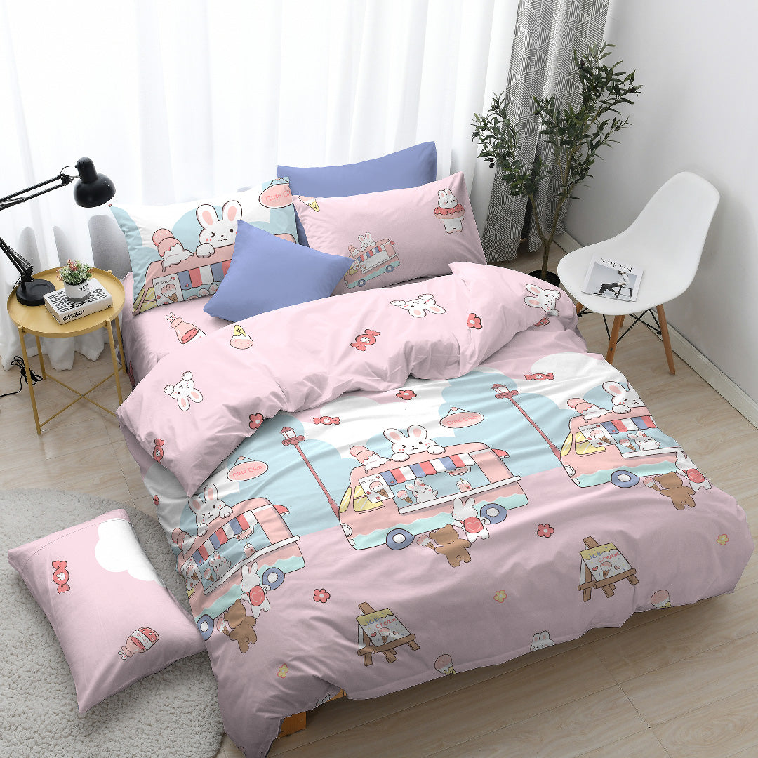 Ann Taylor Cotton Non-Iron Playful Fitted Bedsheet Set  - 900TC