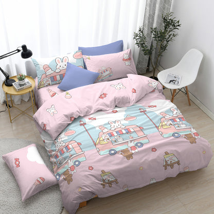 Ann Taylor Cotton Non-Iron Playful Fitted Bedsheet Set  - 900TC
