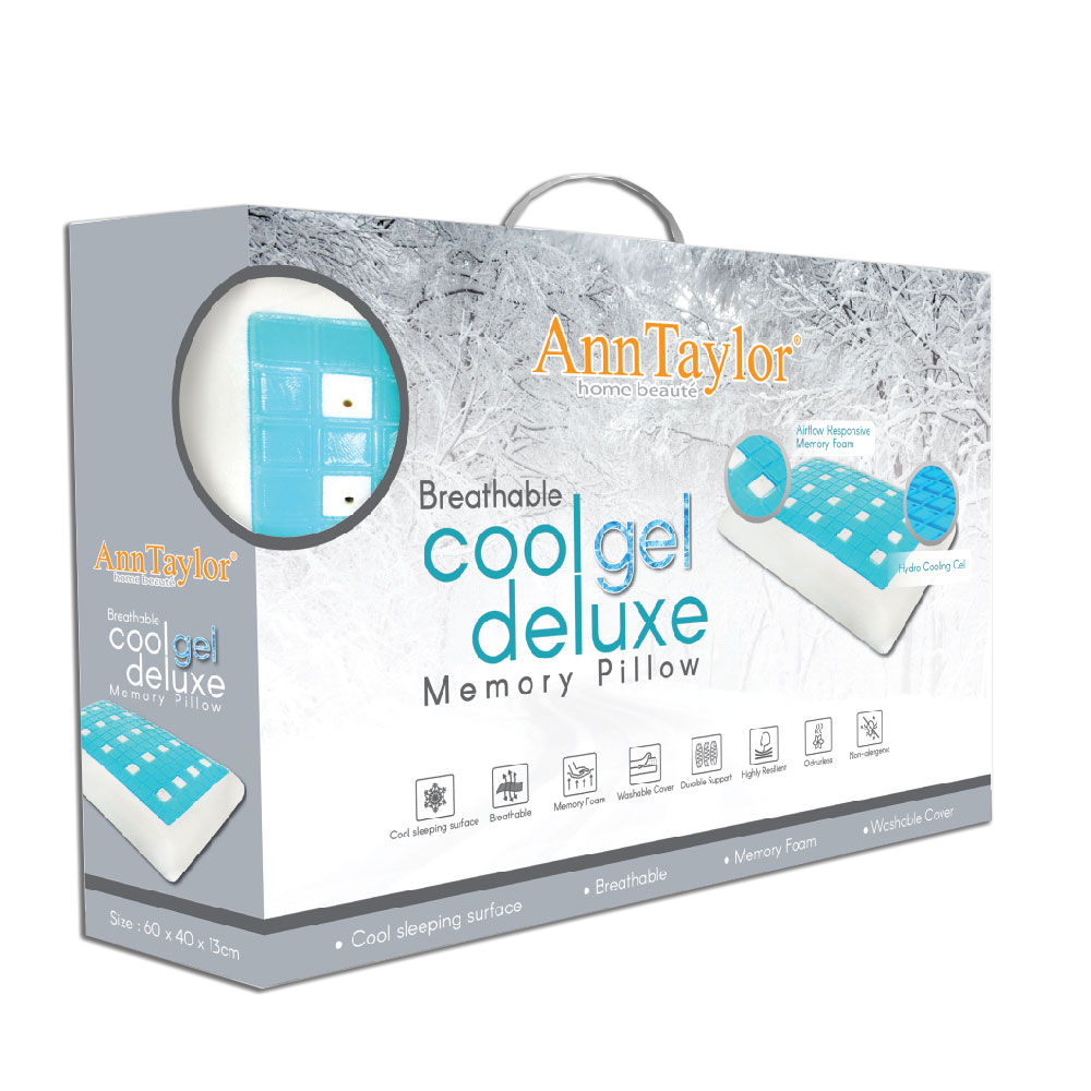 Ann Taylor Breathable Cool Gel Deluxe Memory Pillow